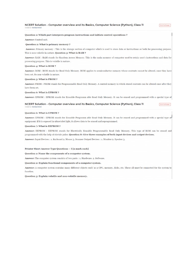 CSC Notes | PDF