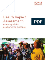 ICMM Health Impact Assessment - Summary