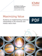 ICMM Maximizing Value - Summary