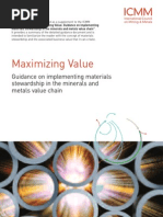 ICMM Maximizing Value - Summary