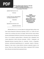 2019-12-09 DIT - Istation Stay Upheld