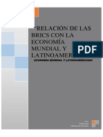 Relación de Las BRICS Con La Economía Mundial Parte