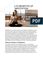 Health Benefits of Meditation (DMoose Fitness)
