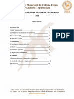 Manual para La Elaboración de Proyectos Deportivos