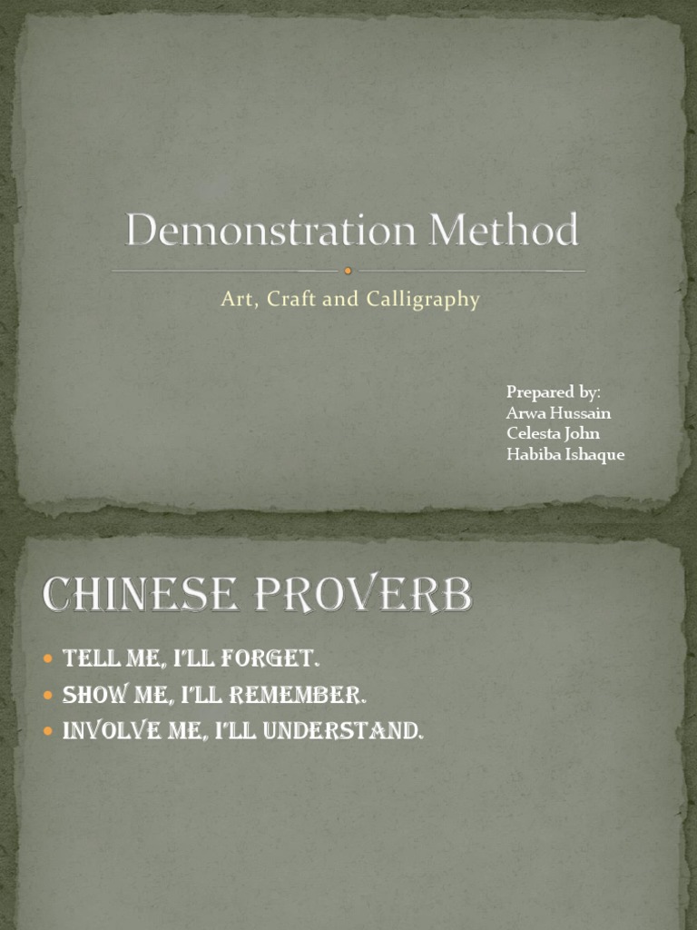 Effective Art and Craft Demonstration Guide | PDF