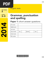 2014 KS2 L3-5 English GPS Short Answer Booklet PDF