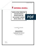 Eddy Current Brake Manual Installation Operation Maintenance