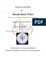 Basalt Rock Fiber Seminar Report