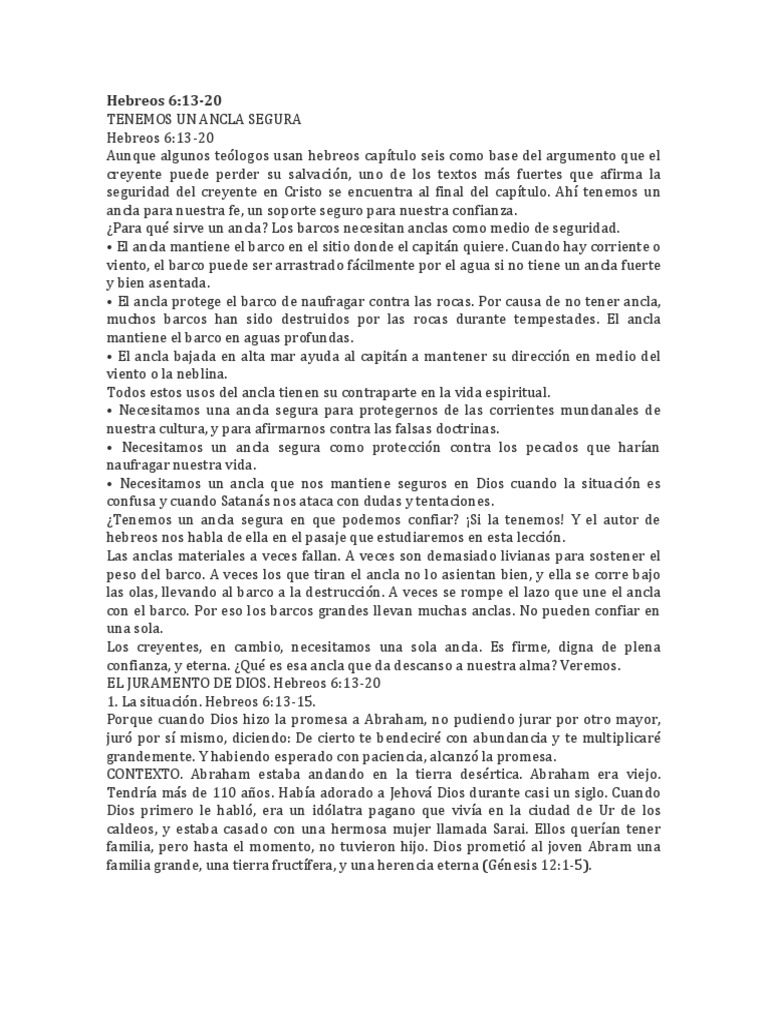 hebreos capítulo 6