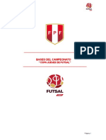 Bases Copa Jueves de Futsal 2019