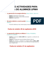 Plan de Actividades para Alumnos de Estadía UPMH PDF