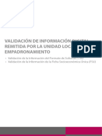 Instructivo para La Validacion de Informacion S100 - FSU PDF