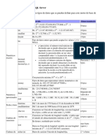 Tipos de Datos de Microsoft SQL Server