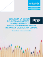 Unicef Educa EED Bases Convocatoria Reconocimientos 2019