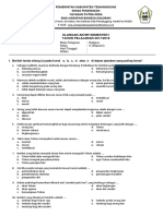 Soal Tes Semester I KLS.X, Xi, Xii Sma