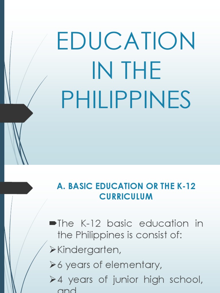 Education in The Philippines | PDF | Higher Education | Bachelor's Degree