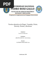 Teorías de La Educación - I Grupo - Adela Arbañil