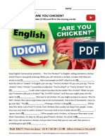 Youtube Idiom Are You Chicken