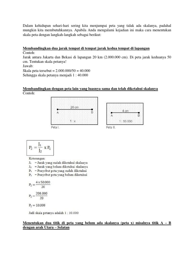 Cara Menghitung Skala | PDF