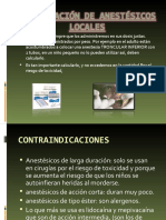 Anestesia Local - Dosificación y Complicaciones. ODP II PDF