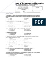 Summative Examination in Corsoc01