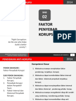 Bab 2 Faktor Penyebab Korupsi PDF