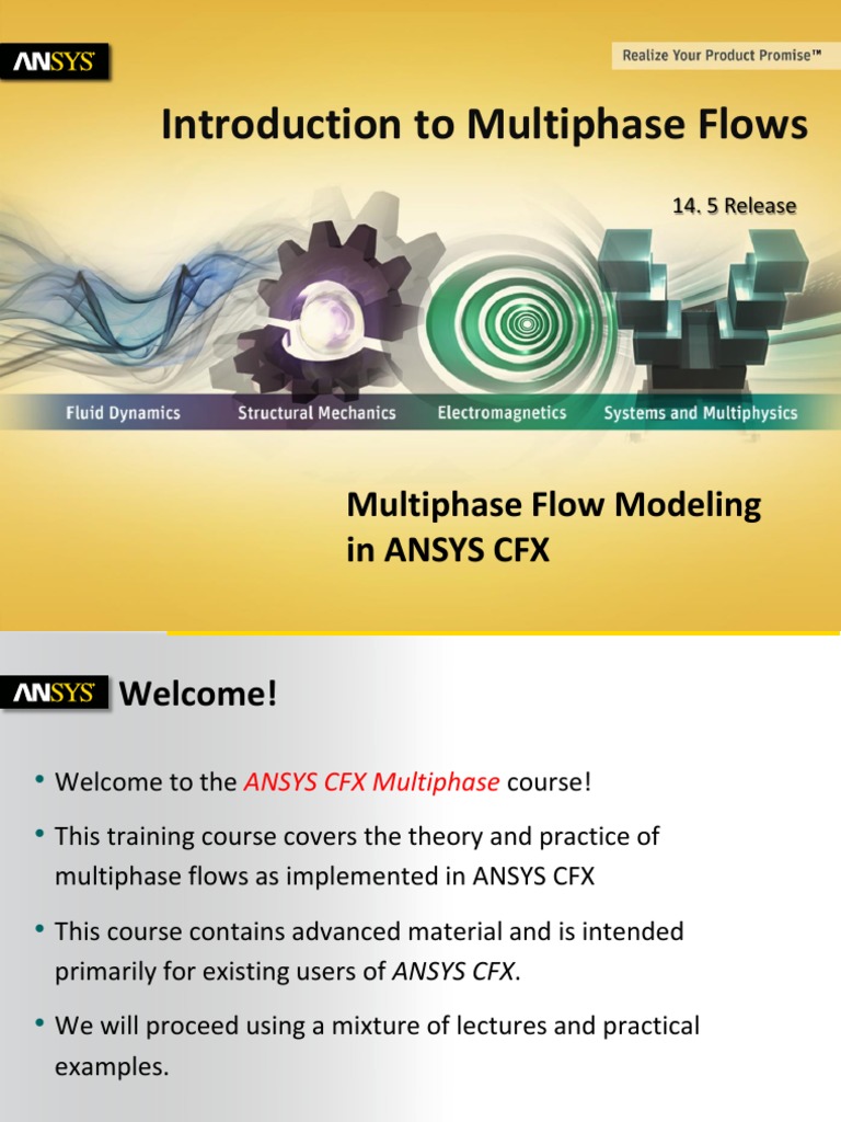 CFX Multiphase 14.5 L01 Introduction To Multiphase Flows | PDF ...
