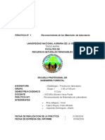 PRACTICA # 1 Reconocimiento de Los Materiales de Laboratorio CARATULA PDF
