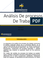 Análisis procesos trabajo