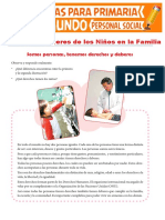 Derechos y Deberes de Los Niños en La Familia para Segundo Grado de Primaria - Compressed PDF