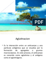 Pruebas de Aglutinaciones en Látex PPP