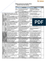 Rúbrica Examen Final