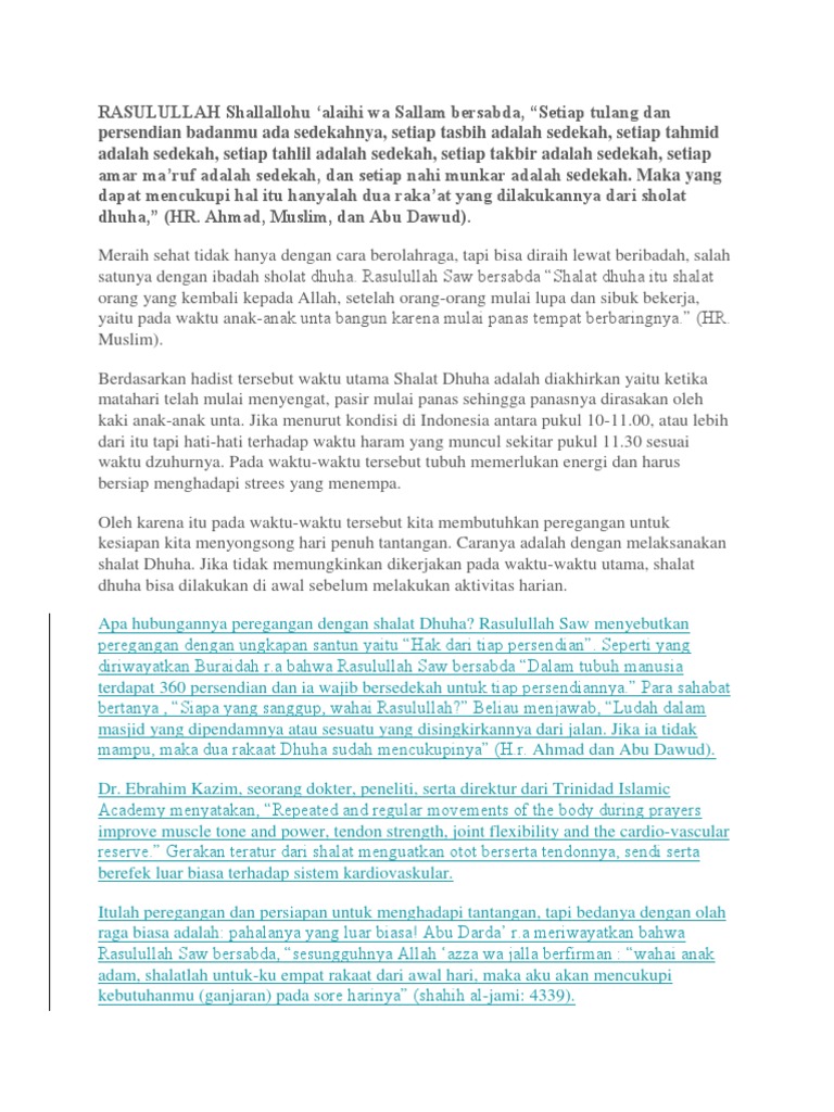 Sholat Dzuha Pdf