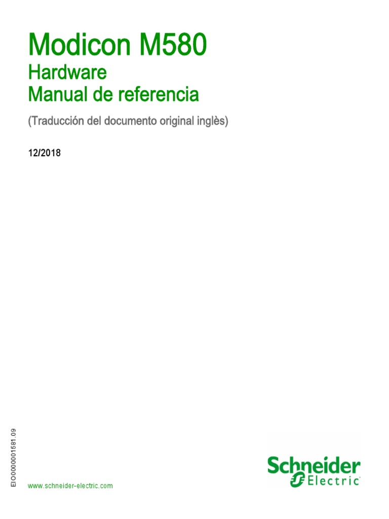 Modicon M580 Hardware Manual de Referencia PDF | PDF | Software | La ...