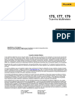 Manual MultÃ Metrofluke179 PDF