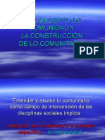 Concepto de Comunidad Diapositiva