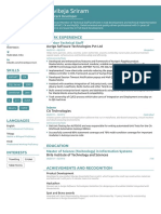 Raviteja's Resume PDF