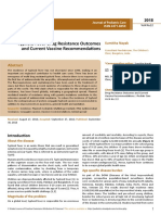 Typhoid Fever Drug Resistance Outcomes and Current Vaccine Recommendations