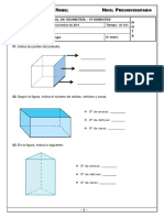 Examen Mensual Geometria 4to Primaria