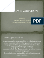 Language Variation