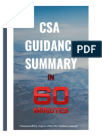 8 CSA Guidance in 60minutes