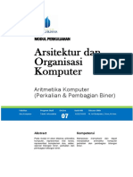 Arkom Modul 7 - Perkalian Dan Pembagian Bilangan Biner