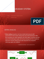 Pengaplikasian System Analog