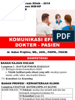 Komunikasi Efektif Dokter Pasien 2018