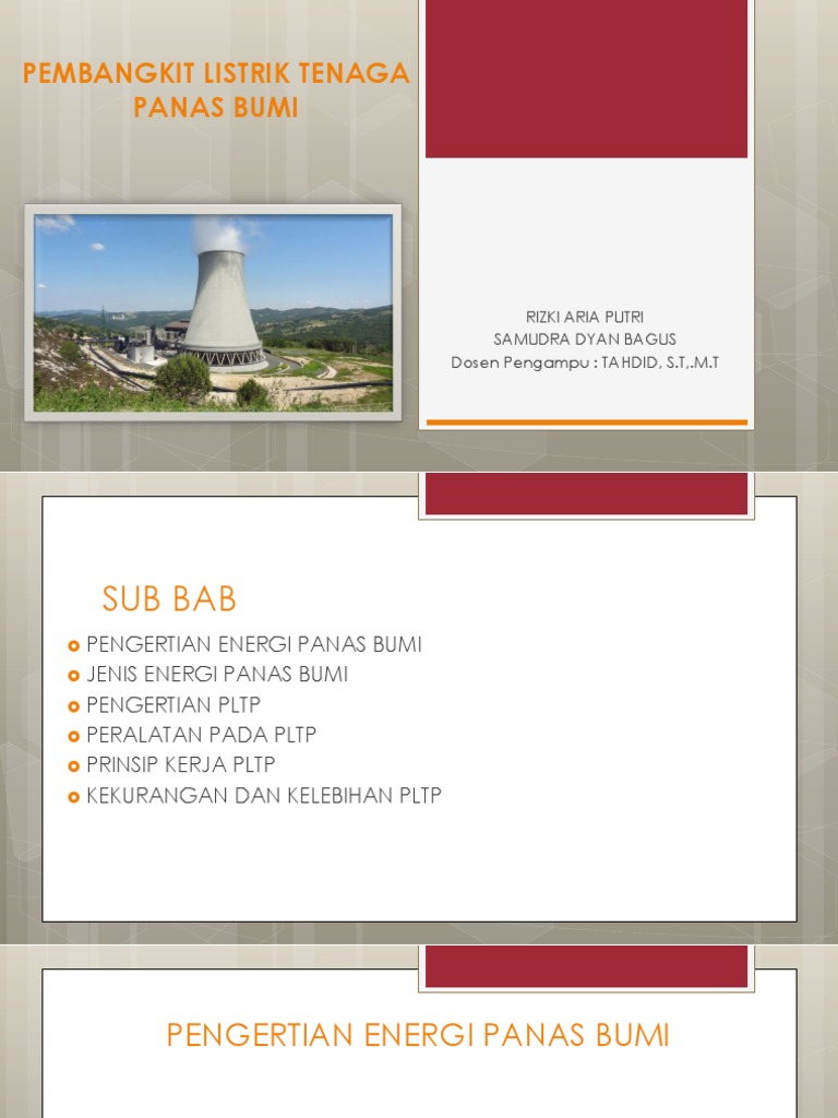 Pembangkit Listrik Tenaga Panas Bumi | PDF