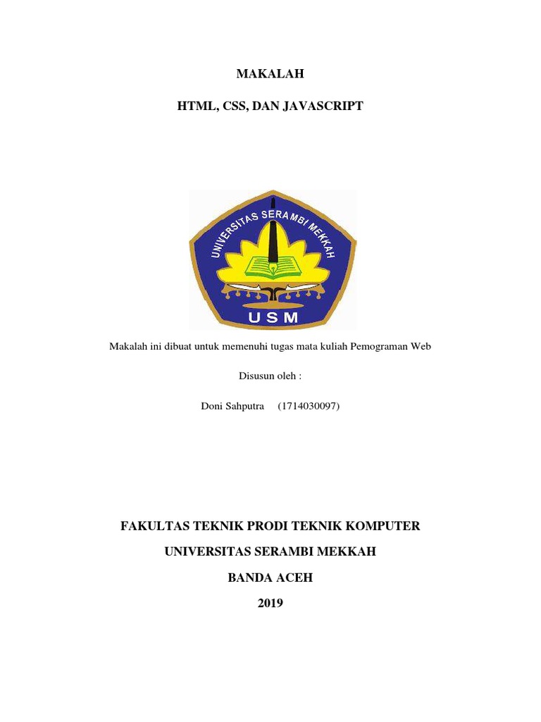 Pengenalan HTML, CSS, dan JavaScript | PDF