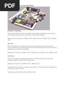 Standard Size of Rooms in Residential Building