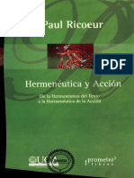 Hermenéutica y acción