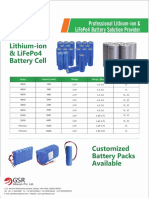 Xg-power Battery Cell Catalogue 2019