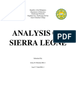 Sierra Leone (Analysis)